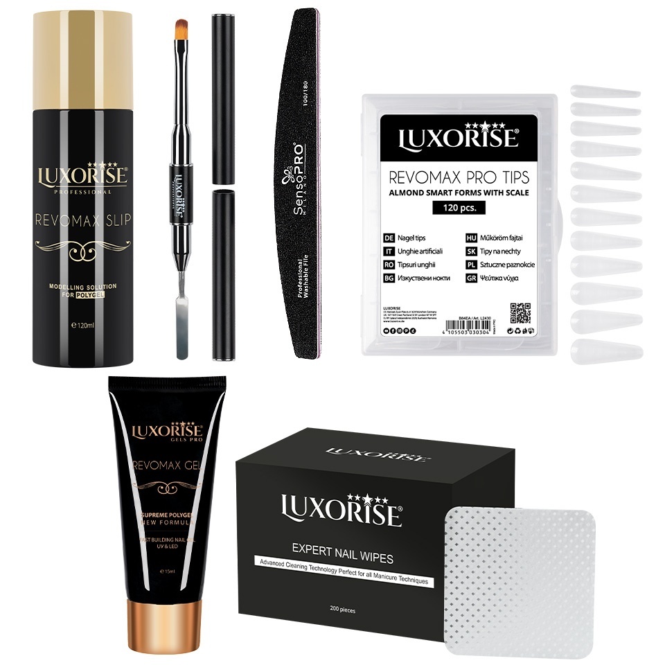 Kit Polygel LUXORISE Elite #10 - Manichiură Profesională - imagine 2