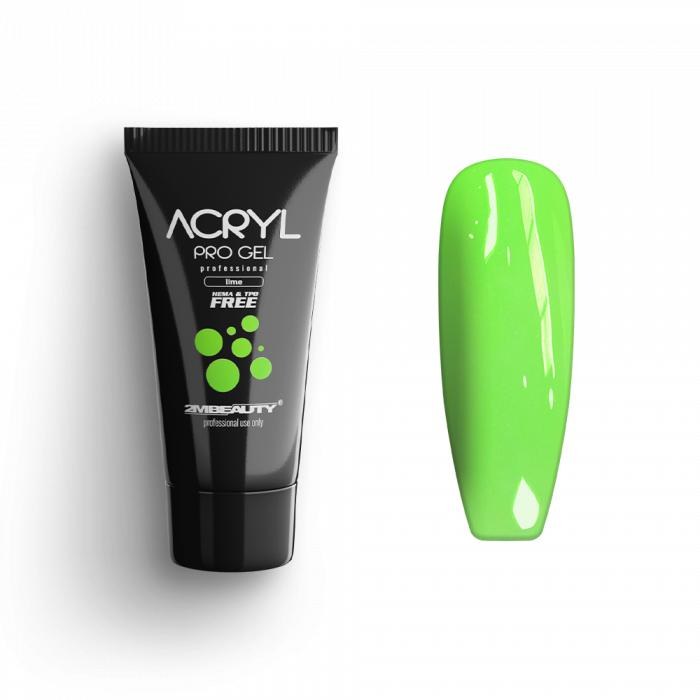 Acryl Pro Gel 2M Lime Hema Free - Nailshop