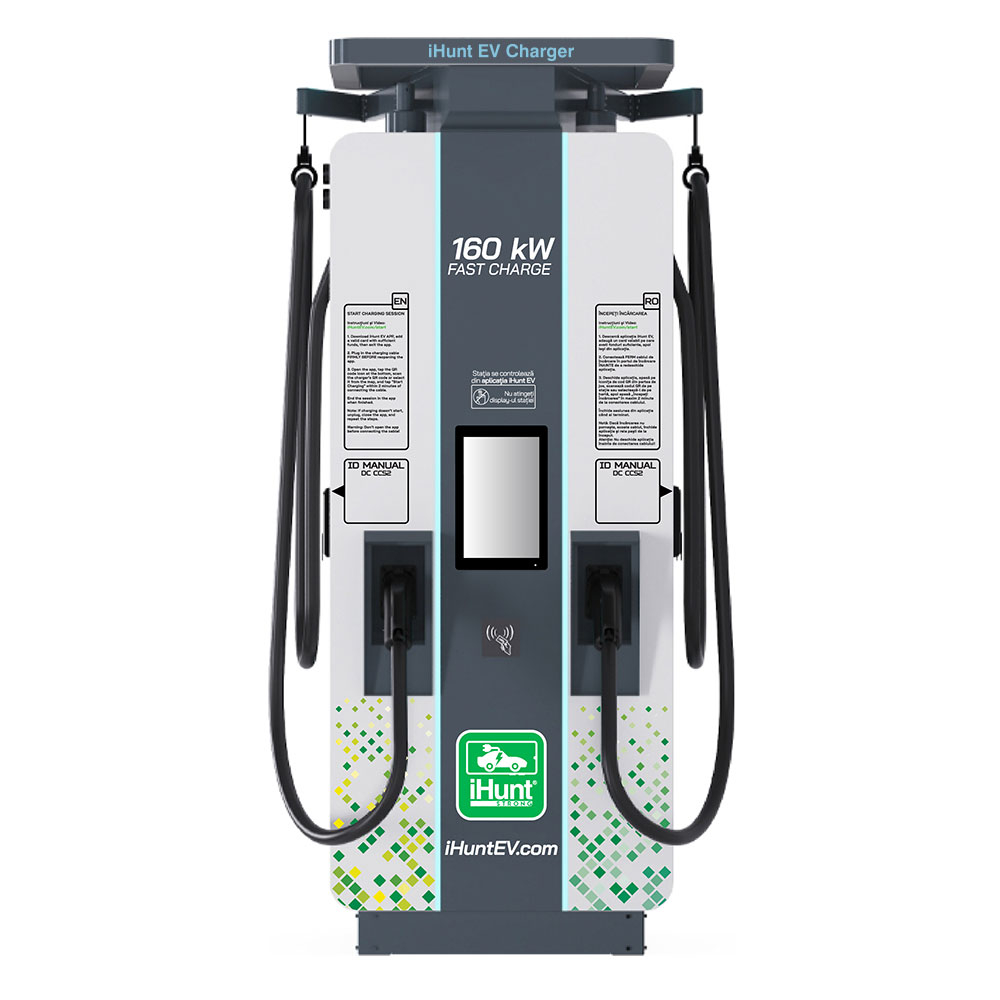 iHunt EV DC 160KW V4 Statie Incarcare 2x CCS2 Ultra Rapida