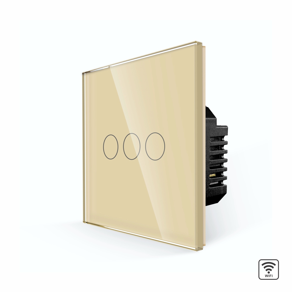 Întrerupător Triplu Wi-Fi Touch Sticlă LUXION, Smart Home - imagine 9