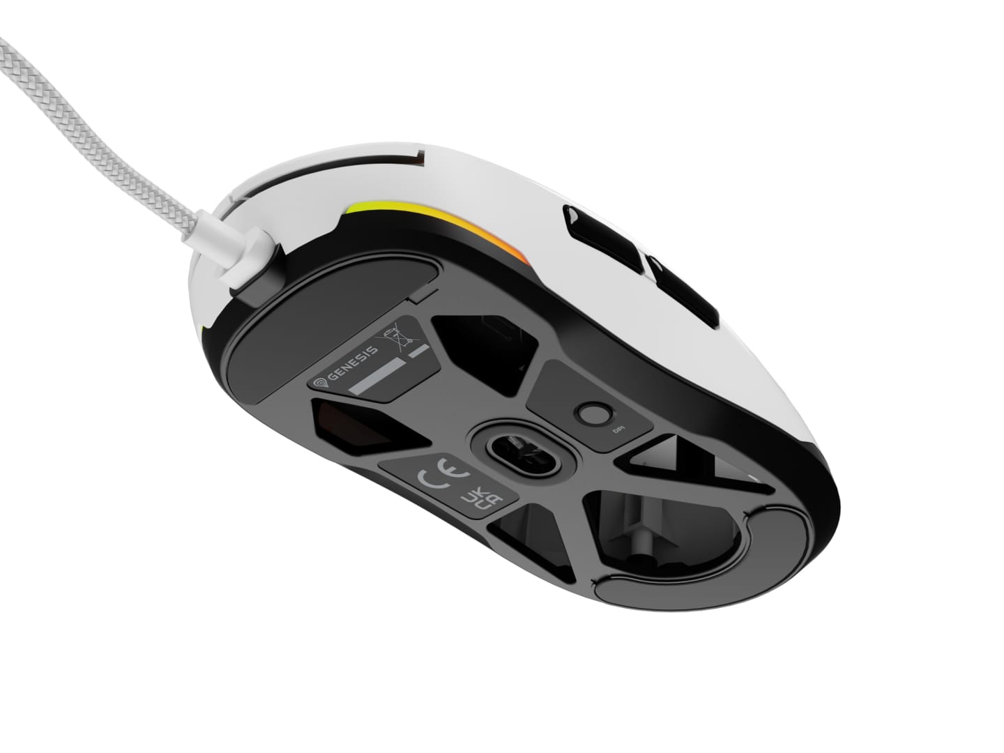 Mouse Gaming Genesis Krypton 660 RGB 12000 DPI Alb - imagine 11