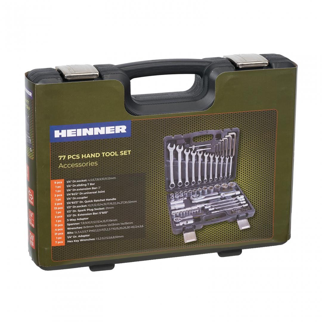Trusă Chei HEINNER 77 Piese 1/4"&1/2" CR-V CTSM016 - imagine 3