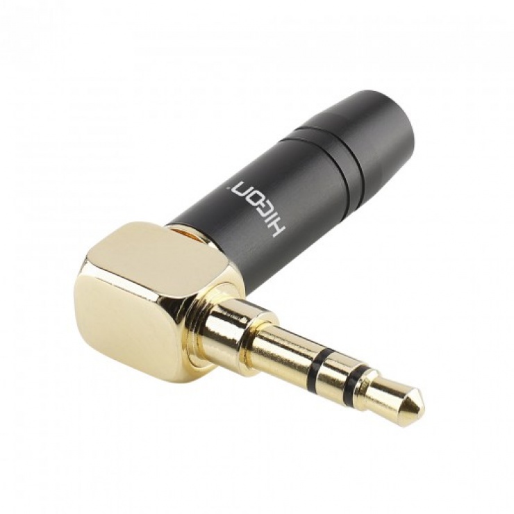 Conector Audio Hicon 3.5mm Unghi 90°