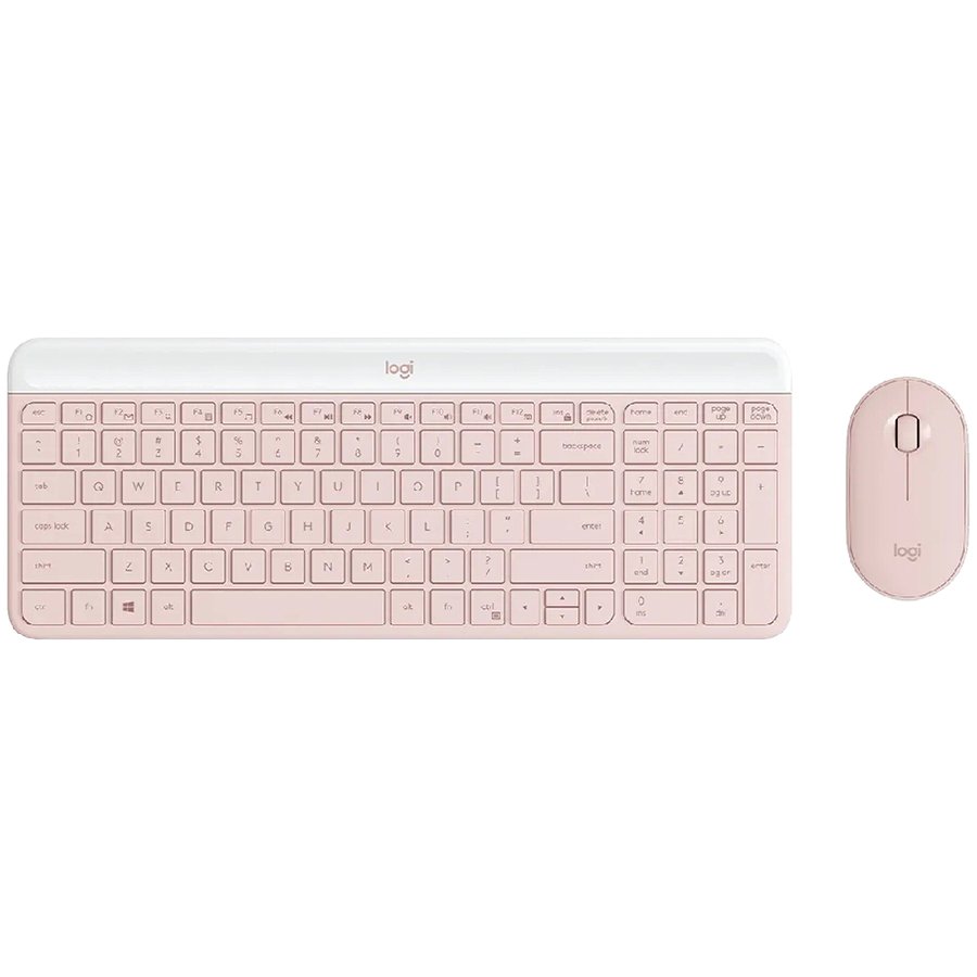 Logitech MK470 Slim Combo Rose, Wireless - imagine 1