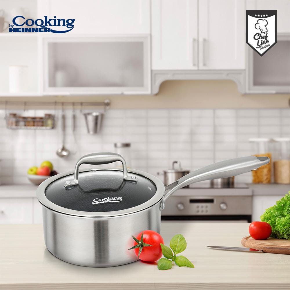 Caserolă Inox Heinner Titanium3 2L - Capac Sticlă 3 Straturi - imagine 9