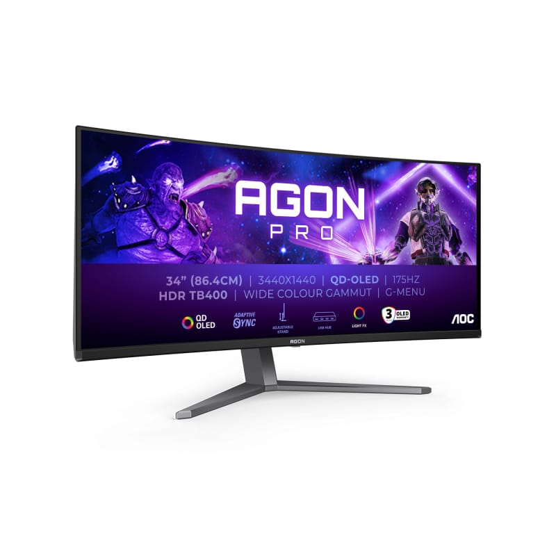 Monitor Gaming AOC 34" QD-OLED 175Hz AG346UCD - UltraWide - imagine 2