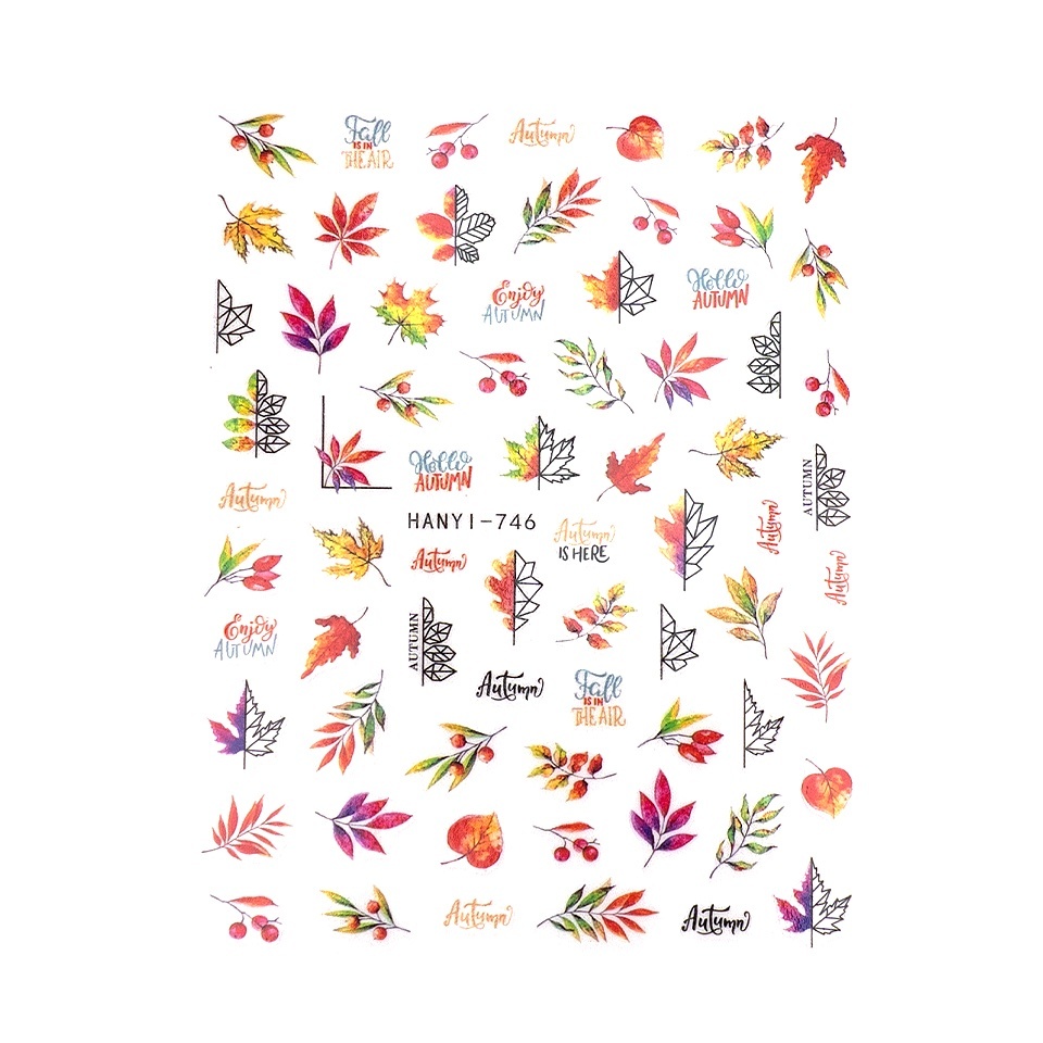 Abtibild Unghii SensoPRO Vibrant Leaves