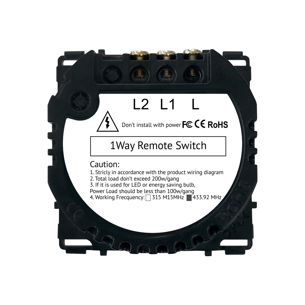 Modul RF433 Dublu Touch LUXION, Sticlă Securizată - imagine 4