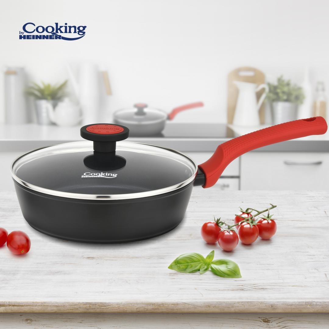Tigaie Aluminiu Forjat 28 cm Heinner REDMOON cu Capac - imagine 10