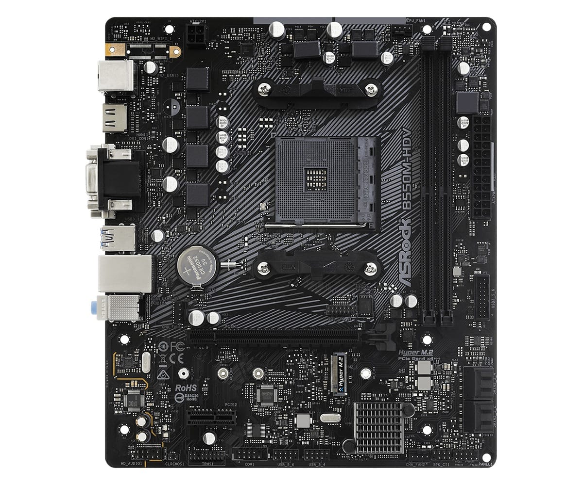 Placă de Bază ASRock B550M-HDV mATX AMD AM4 | Placă Video dedicată - imagine 6
