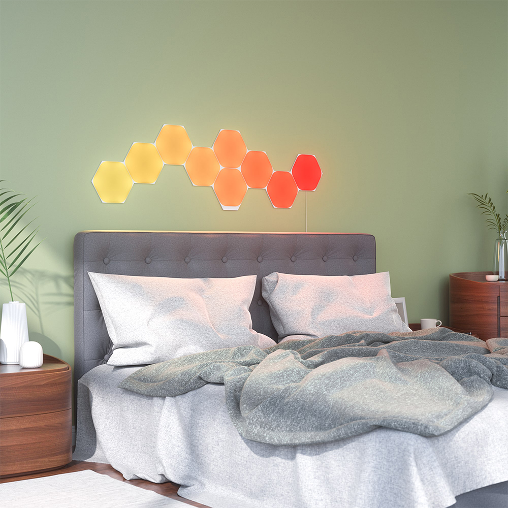 Kit 9 Panouri Luminoase Nanoleaf Hexagons RGBW - imagine 4