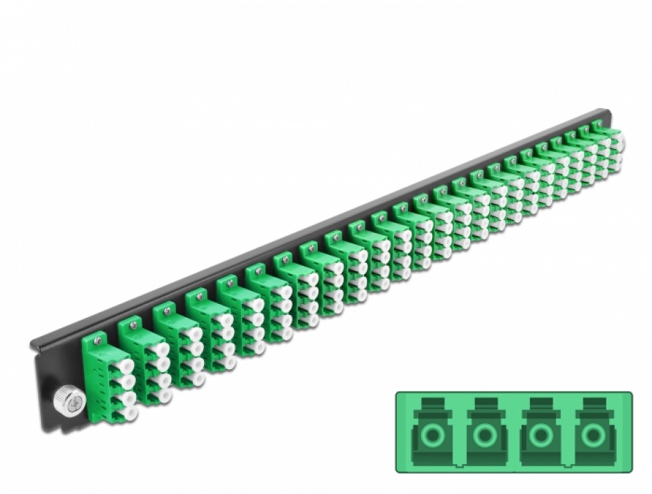 Panou 19" 24x LC Quad OS2 Verde Delock