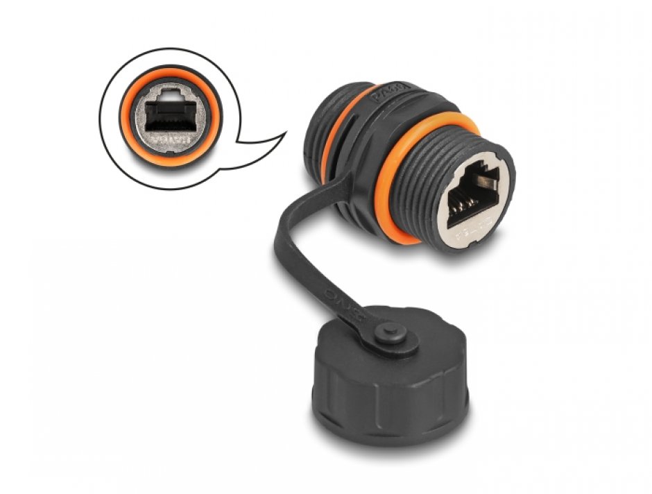 Cupla RJ45 Cat.6A STP IP68 Waterproof Delock