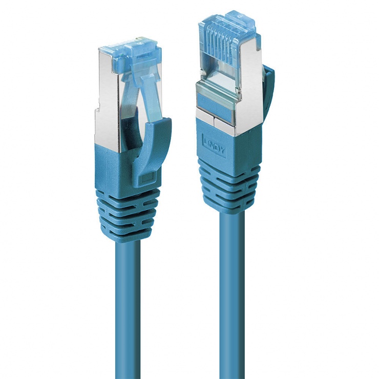 Cablu RJ45 Cat.6A Lindy 30m, 10Gbps, Albastru