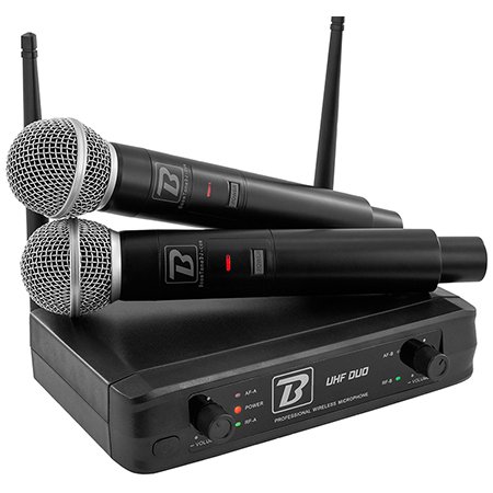 Stație 2 microfoane wireless UHF BoomTone DJ UHF Duo