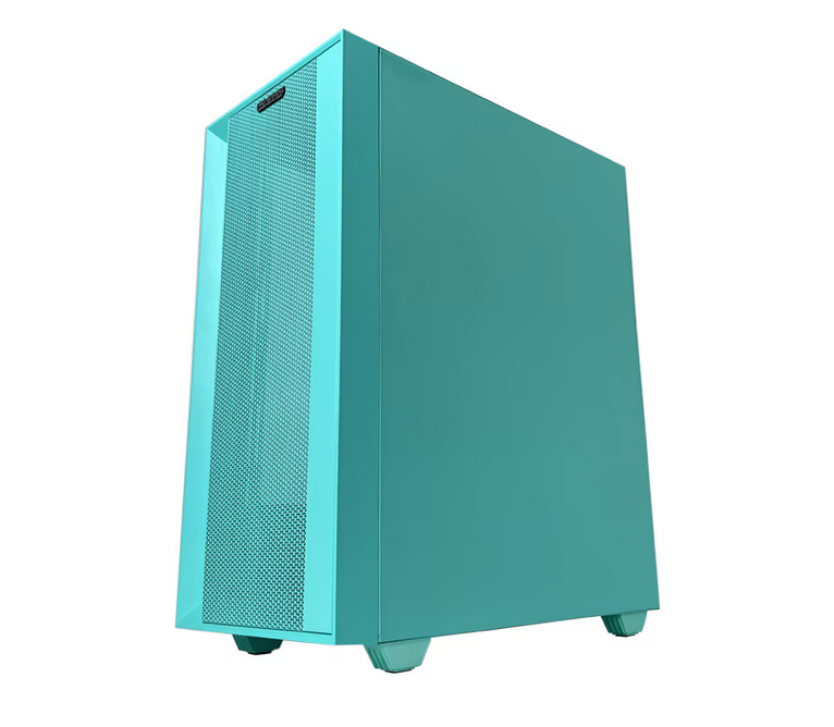 Carcasă Gaming Mid Tower ARGB Cyan cu Sticlă Securizată - imagine 6