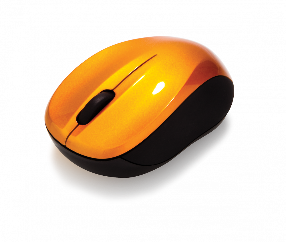 Mouse Wireless Verbatim Nano Portocaliu Vulcanic - 49045 - imagine 3
