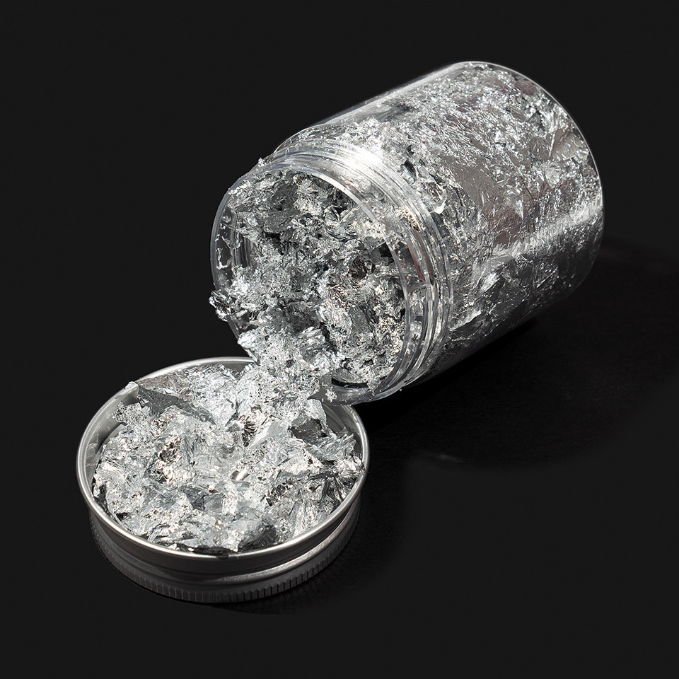 Folie Creponată Unghii Luxorise Silver Look