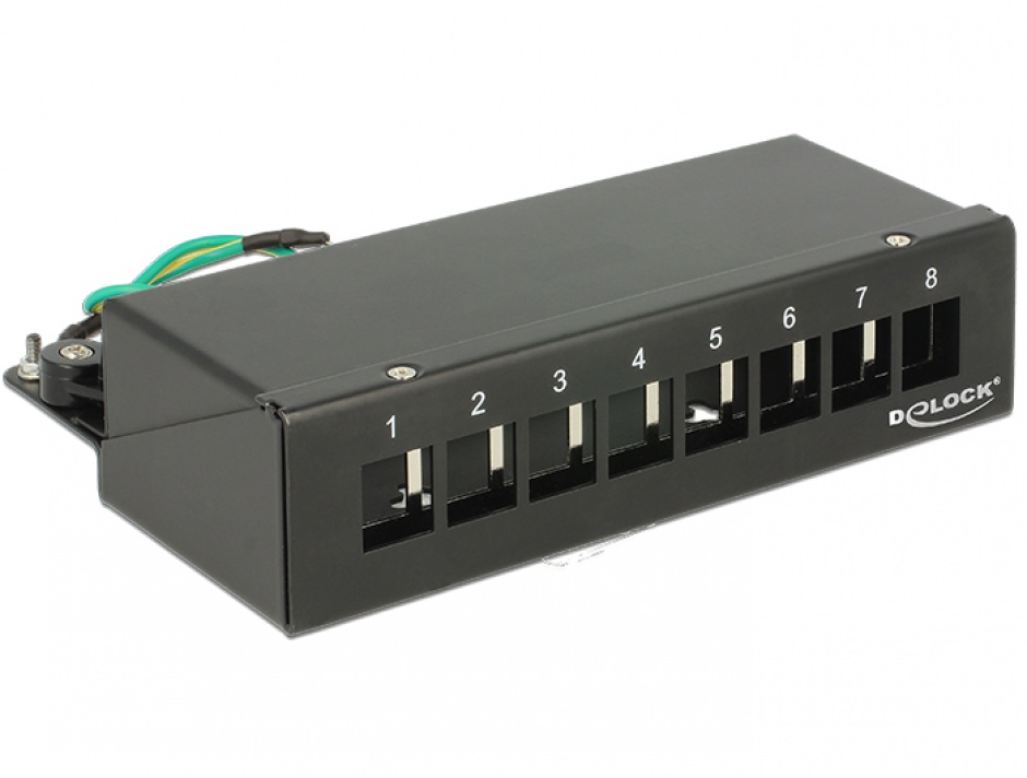 Patch Panel Desktop 8 Porturi Delock 43338 - imagine 1