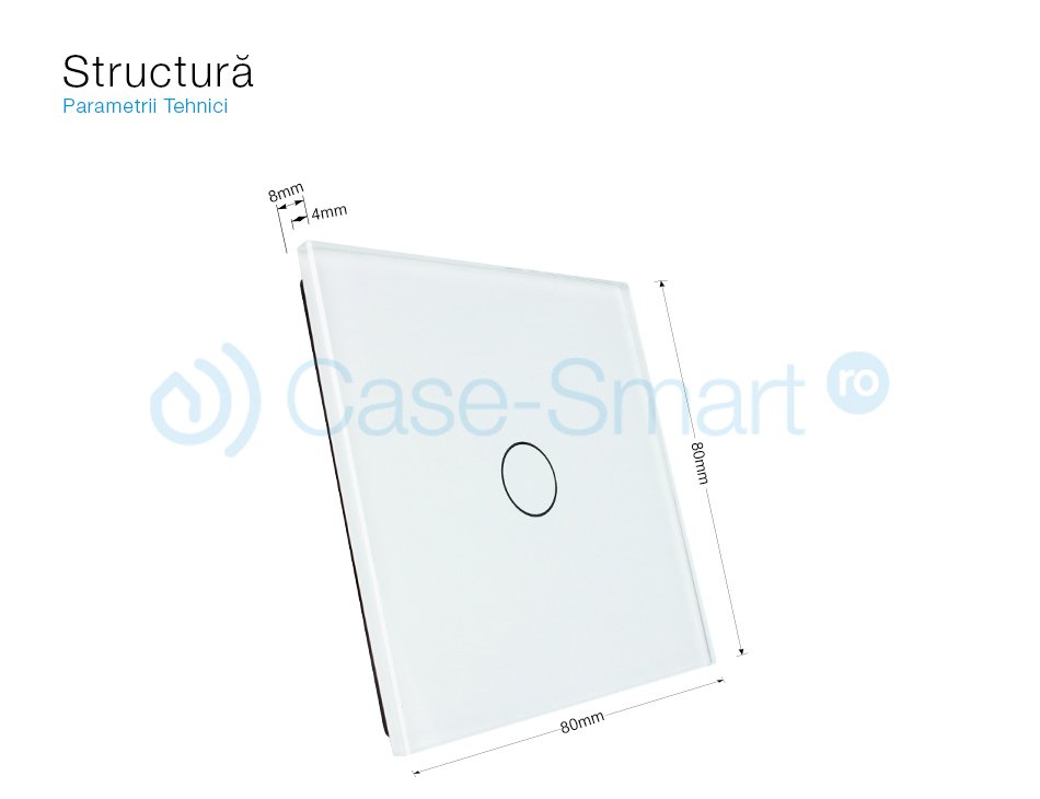 Panou Touch Livolo din Sticlă, Design Modern și LED - imagine 2