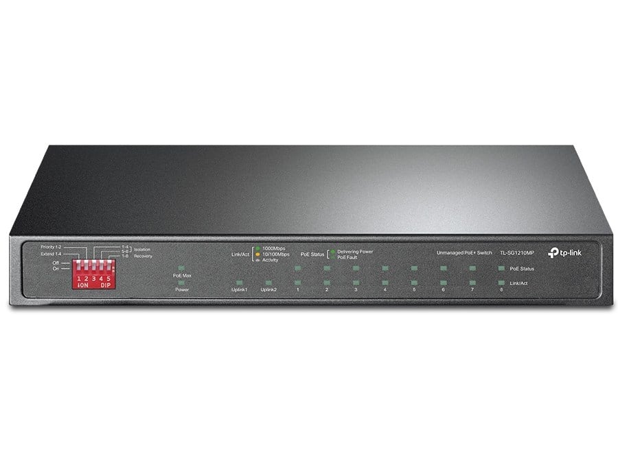 Switch PoE TP-Link TL-SG1210MP, 8 Porturi, 123W