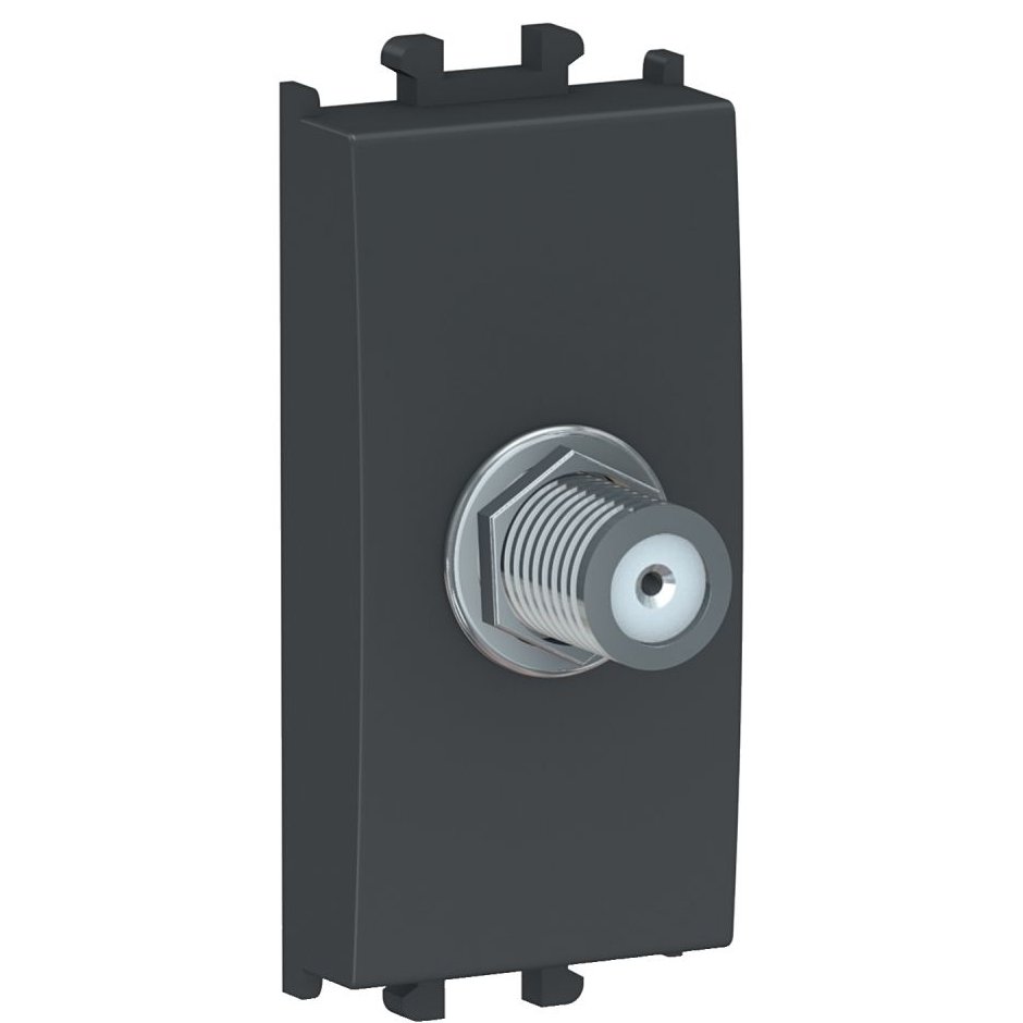 Priza SAT Schneider Easy Styl, 1 Modul, Negru