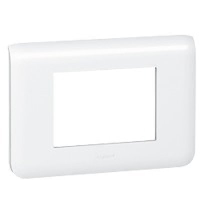 Rama 3 module Legrand Mosaic, Alb