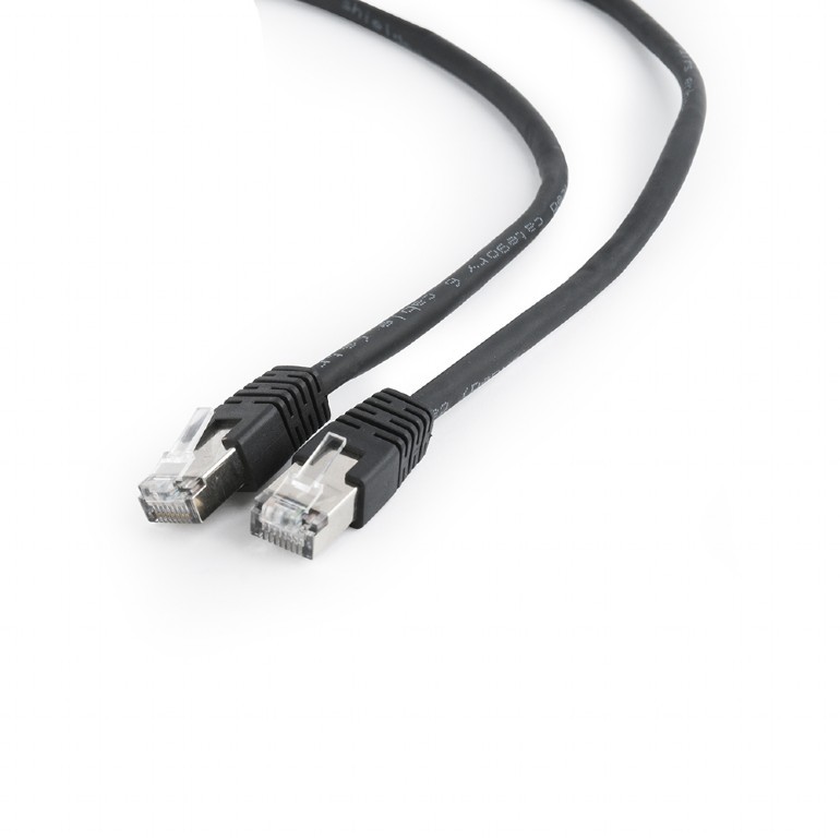 Cablu Patch Cord FTP Gembird Cat6 0.5m Negru - Gigabit