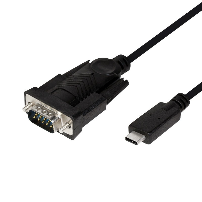 Adaptor LogiLink USB Type-C la Serial DB9M - Cablu RS232 1.2m - imagine 1