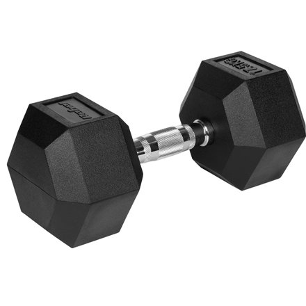 Gantera Hex Rebel 17.5kg, Cauciucată