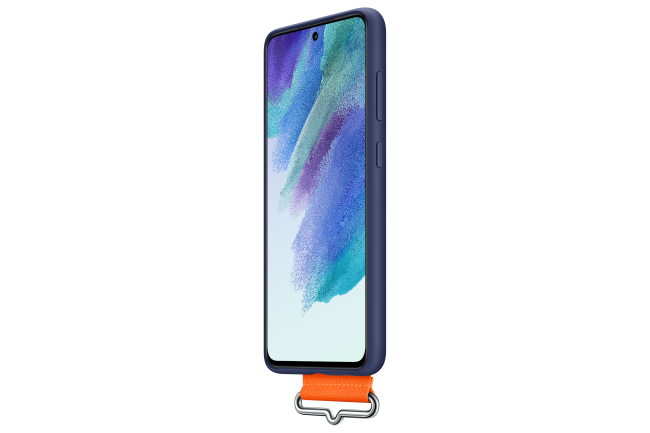 Husă Samsung Galaxy S21 FE Silicone cu curea Navy - imagine 4