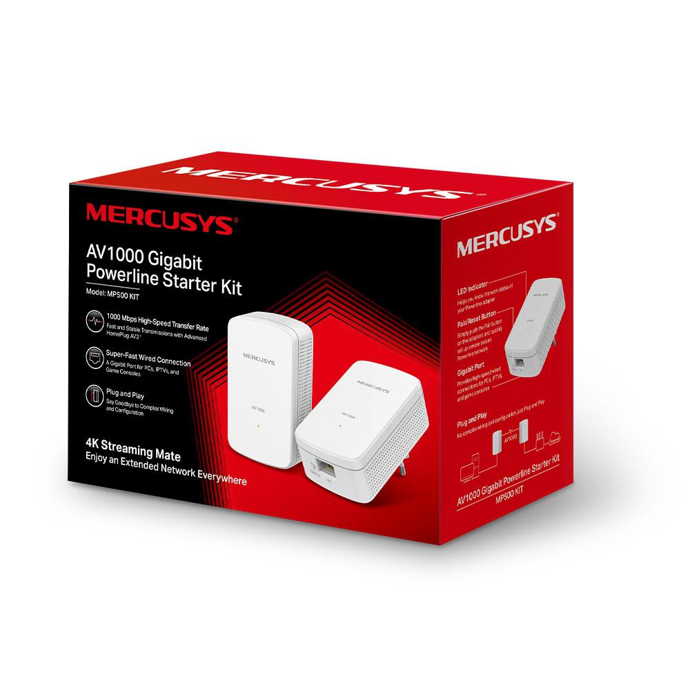 Kit Powerline Mercusys MP500 AV1000 Gigabit - Extinde Internetul