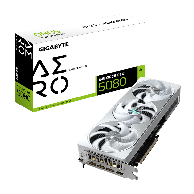 Placa Video RTX 5080 AERO OC SFF 16GB GDDR7 Gigabyte