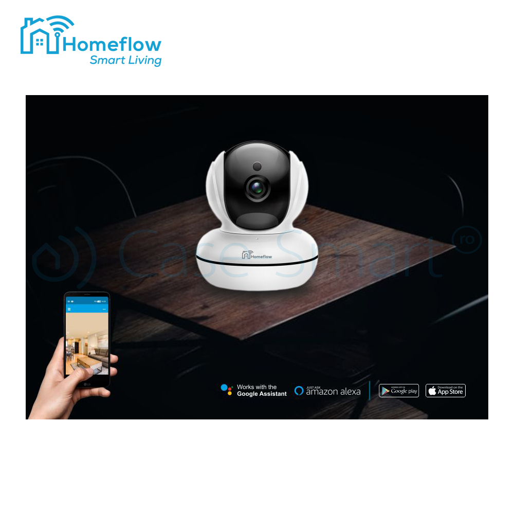 Camera Wireless Homeflow C-6001, Full HD, Rotativa - imagine 3