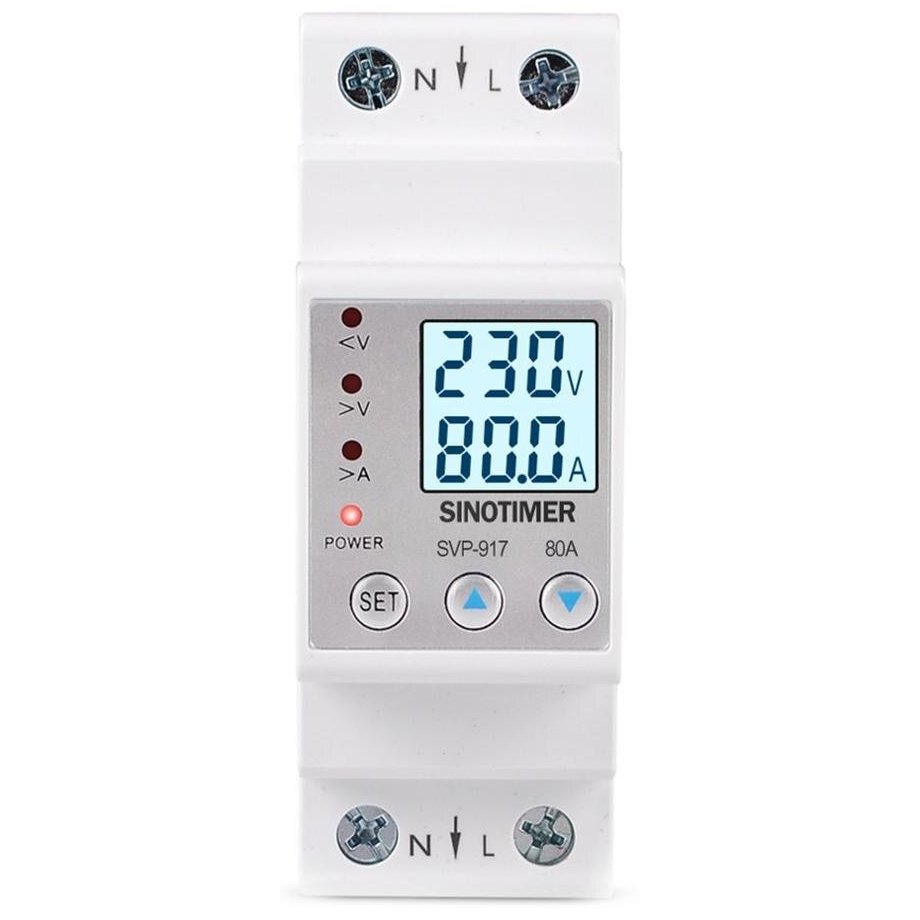 Releu Siguranță Digital Sinotimer 80A Monitorizare kWh