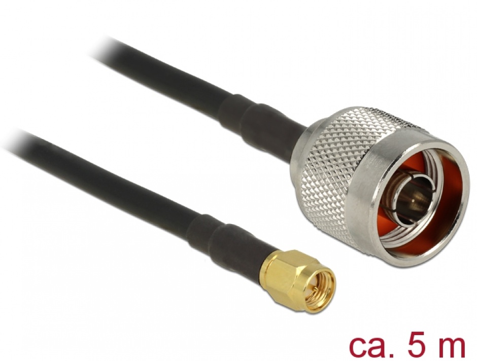 Cablu Delock 5m N-SMA Low Loss