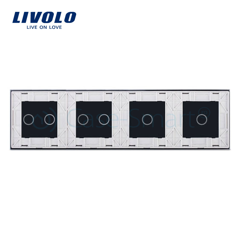 Panou Touch LIVOLO cu Sticlă 2xSimplu+2xDublu - imagine 2