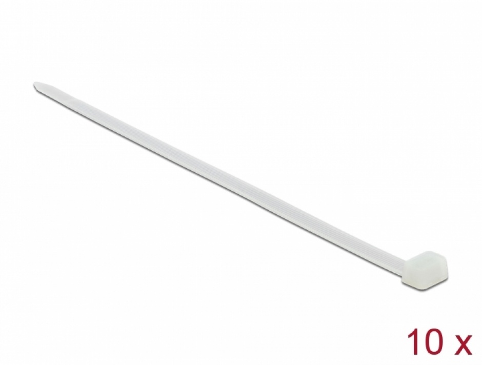 Set 10 Bride Delock 920mm, Alb, Rezistente 80kg