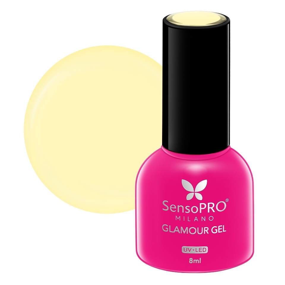 Oja Semipermanenta Glamour Gel SensoPRO Milano 8ml Lemon Cream