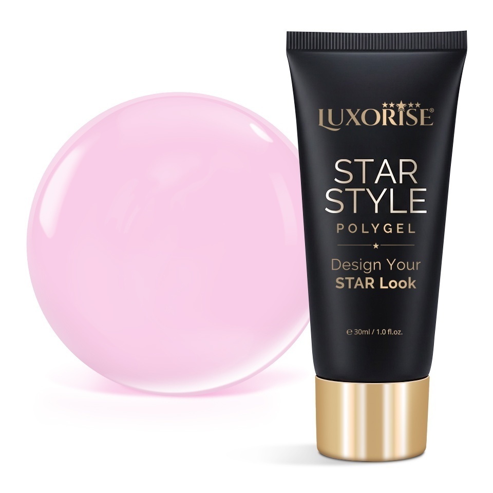 Polygel LUXORISE STAR STYLE - STAR PINK Collection, Blush Debut, 30ml