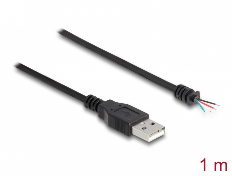 Cablu USB 2.0 4 fire deschise 1m Delock