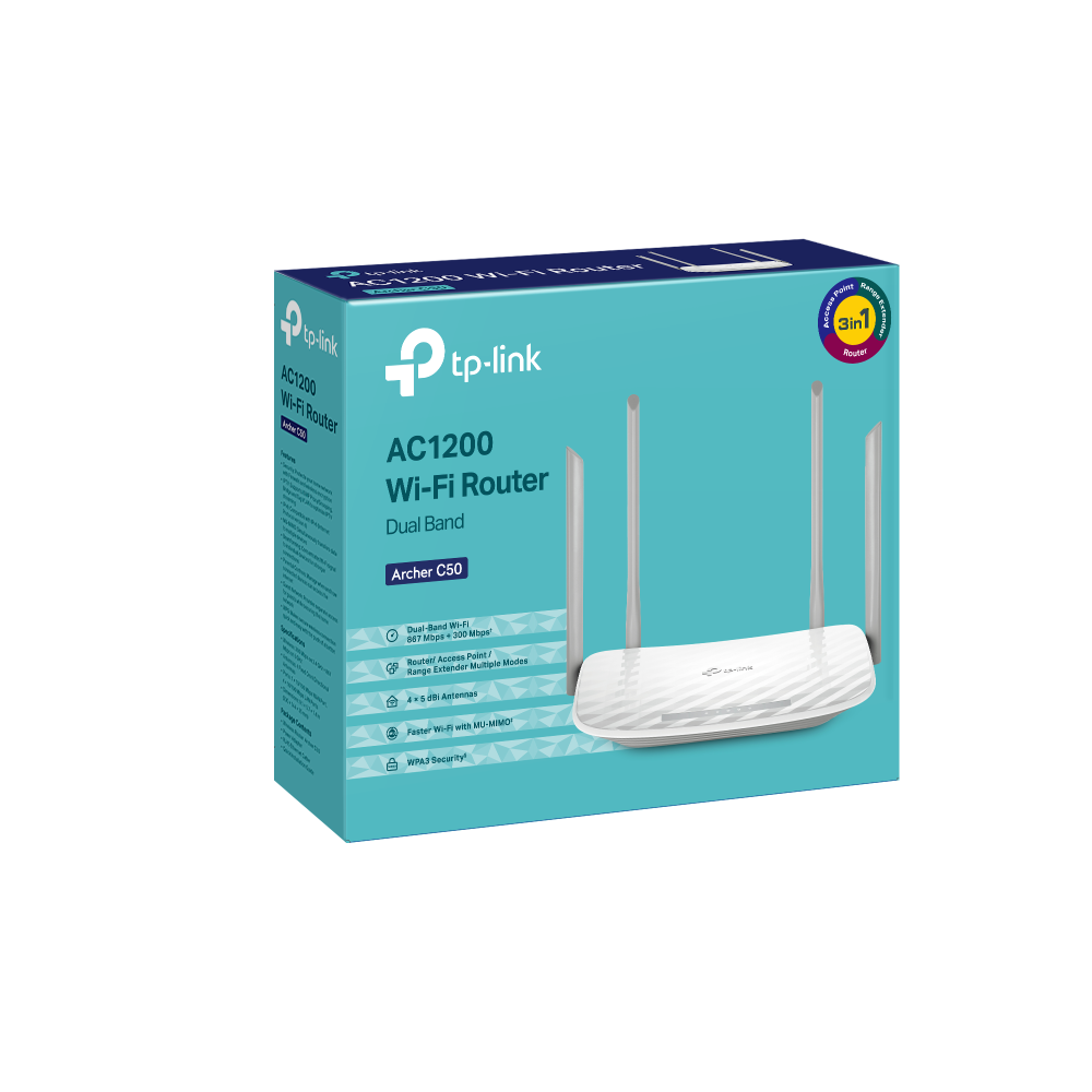 Router Wireless TP-Link Archer C50 v3 AC1200 Dual-Band - imagine 5