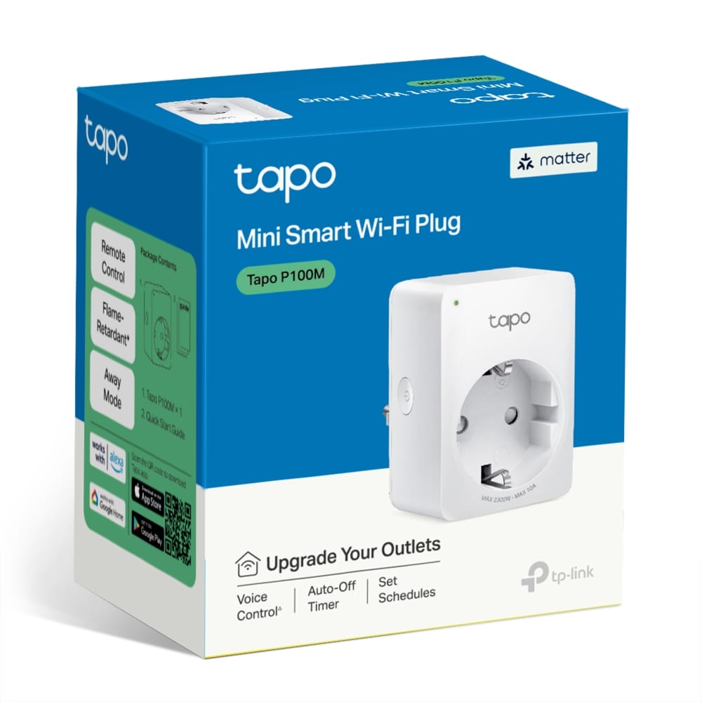 Priză Inteligentă TP-Link Tapo P100M Matter WiFi Alb - imagine 10