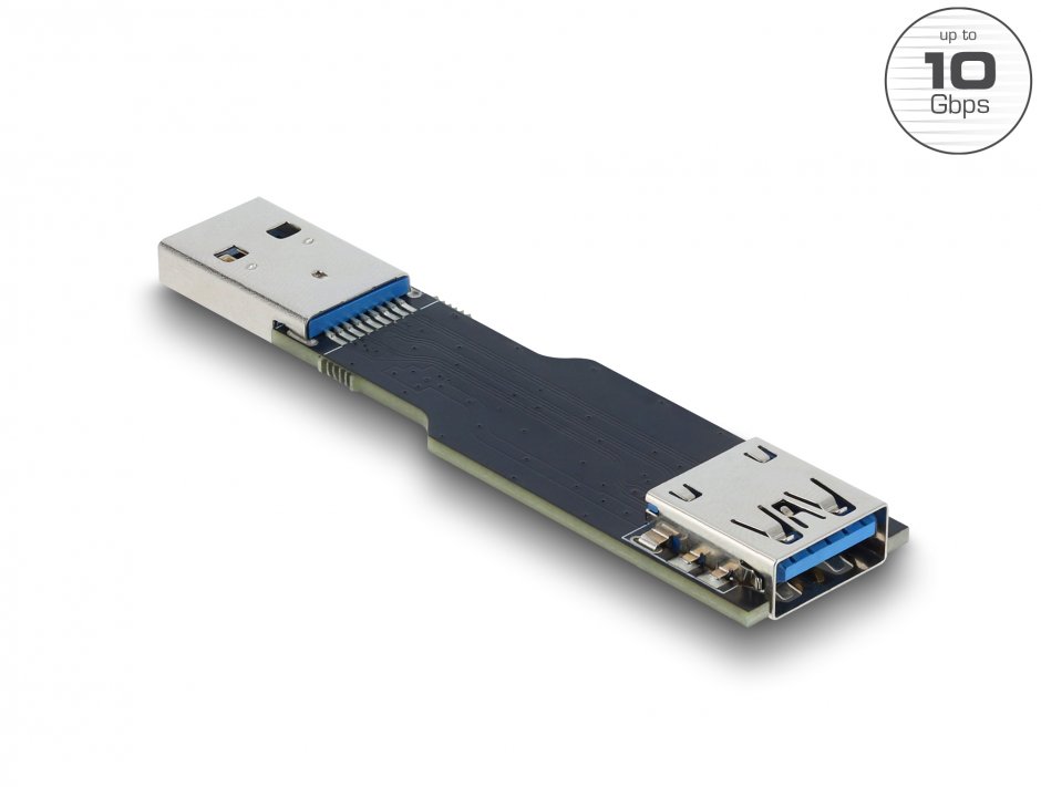 Extensie USB 10 Gbps Delock 67419, T-M Flat