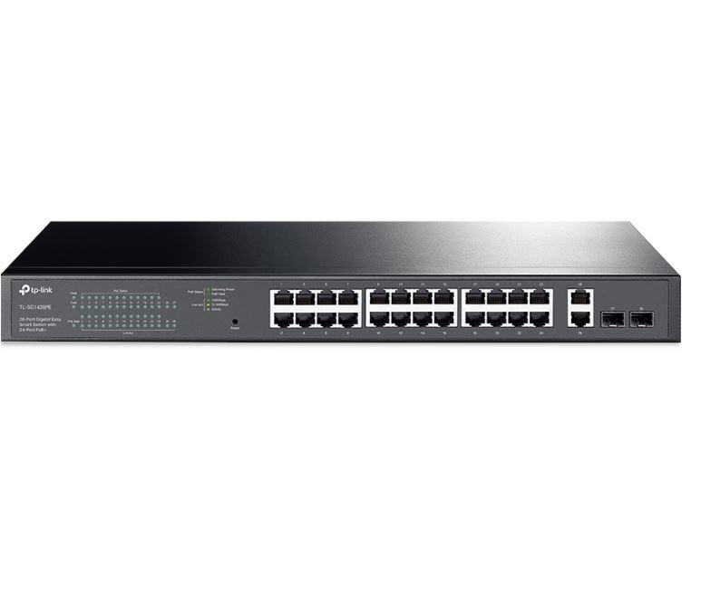 Switch TP-Link 28-Port Gigabit PoE+ 250W pentru Rețele Profesionale