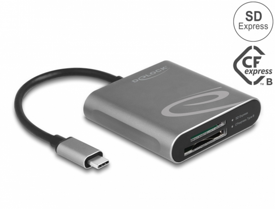 Cititor Delock USB-C SD Express & CFexpress