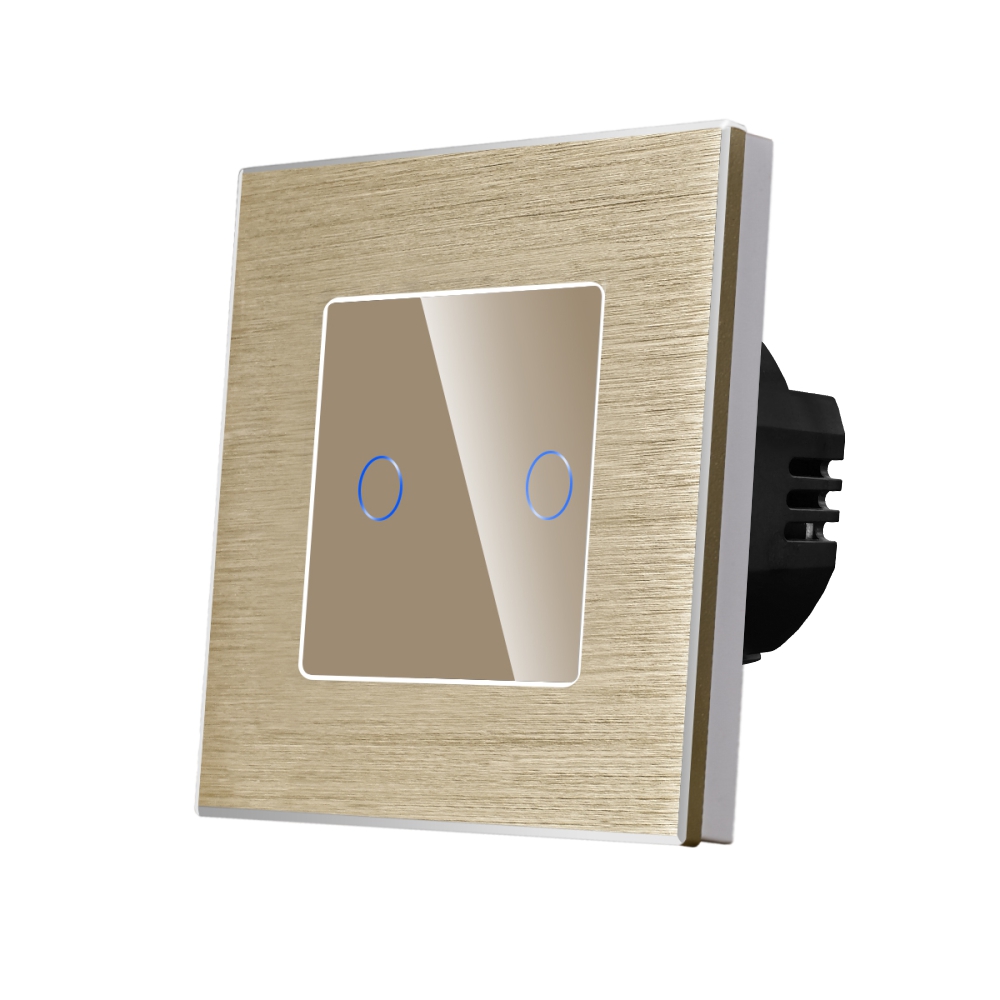 Întrerupator Touch Dublu Sticla și Aluminiu LUXION - imagine 9