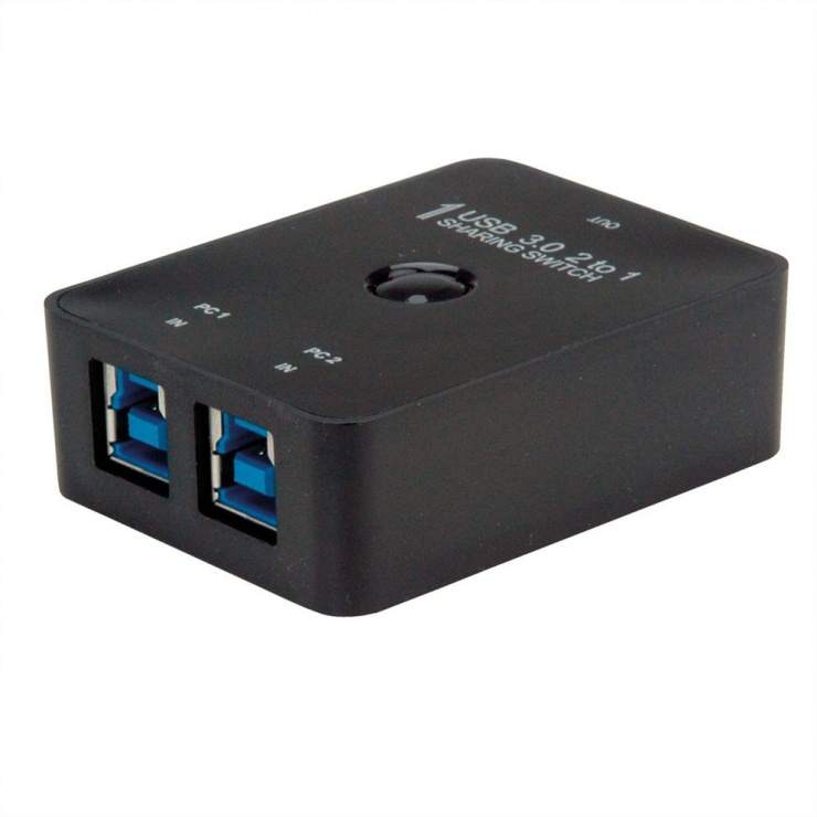 Switch Manual USB 3.0, 2 PC la 1 Periferic, Value
