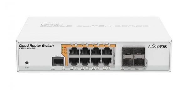 Switch MikroTik 8 Porturi PoE+ Gigabit