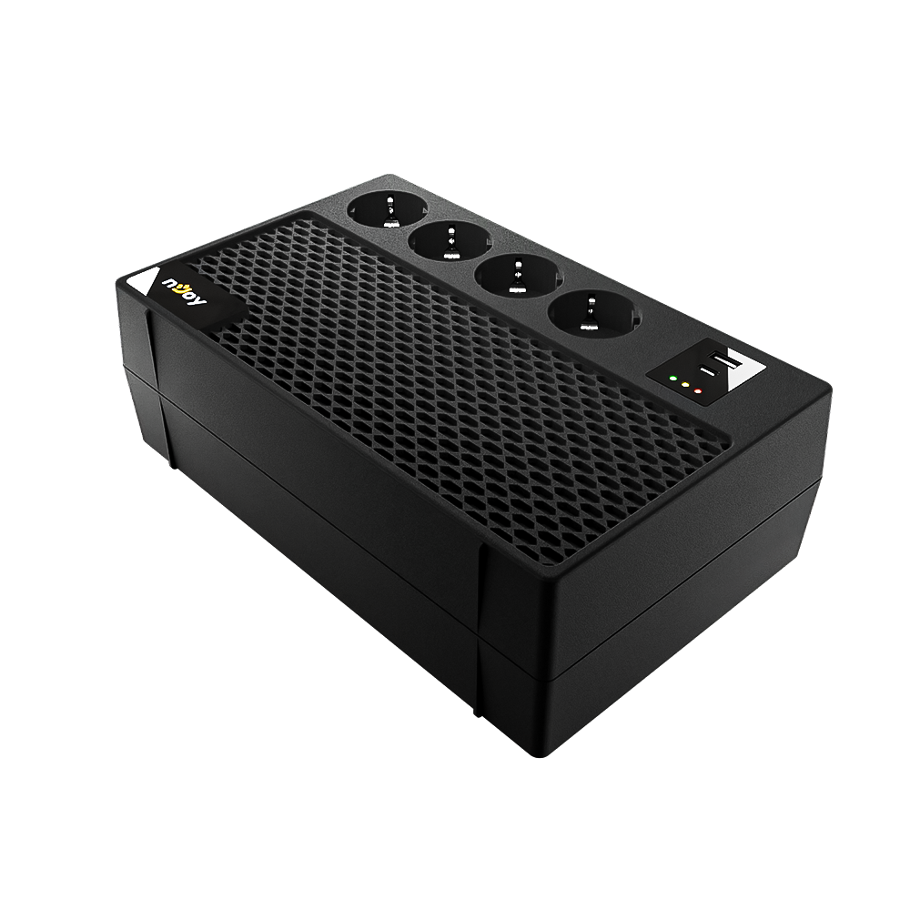 UPS NJOY Renton 650 Plus 650VA - Protecție cu AVR - imagine 3